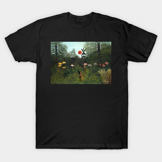 Jungle with Setting Sun, 1910 T-Shirt by MurellosArt